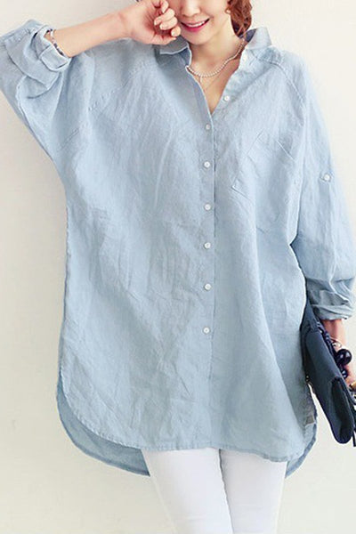 Camicia di Lino Taglio Ampio