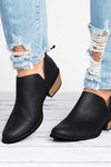 Stivali Western Altezza Caviglia con Spacchi