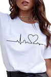 Maglietta Stampata Elettrocardiogramma