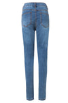 Jeans Strappati Lunghezza Caviglia